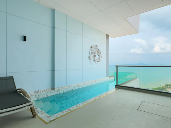 Appartement Copacabana à Jomtien avec vue mer et ville