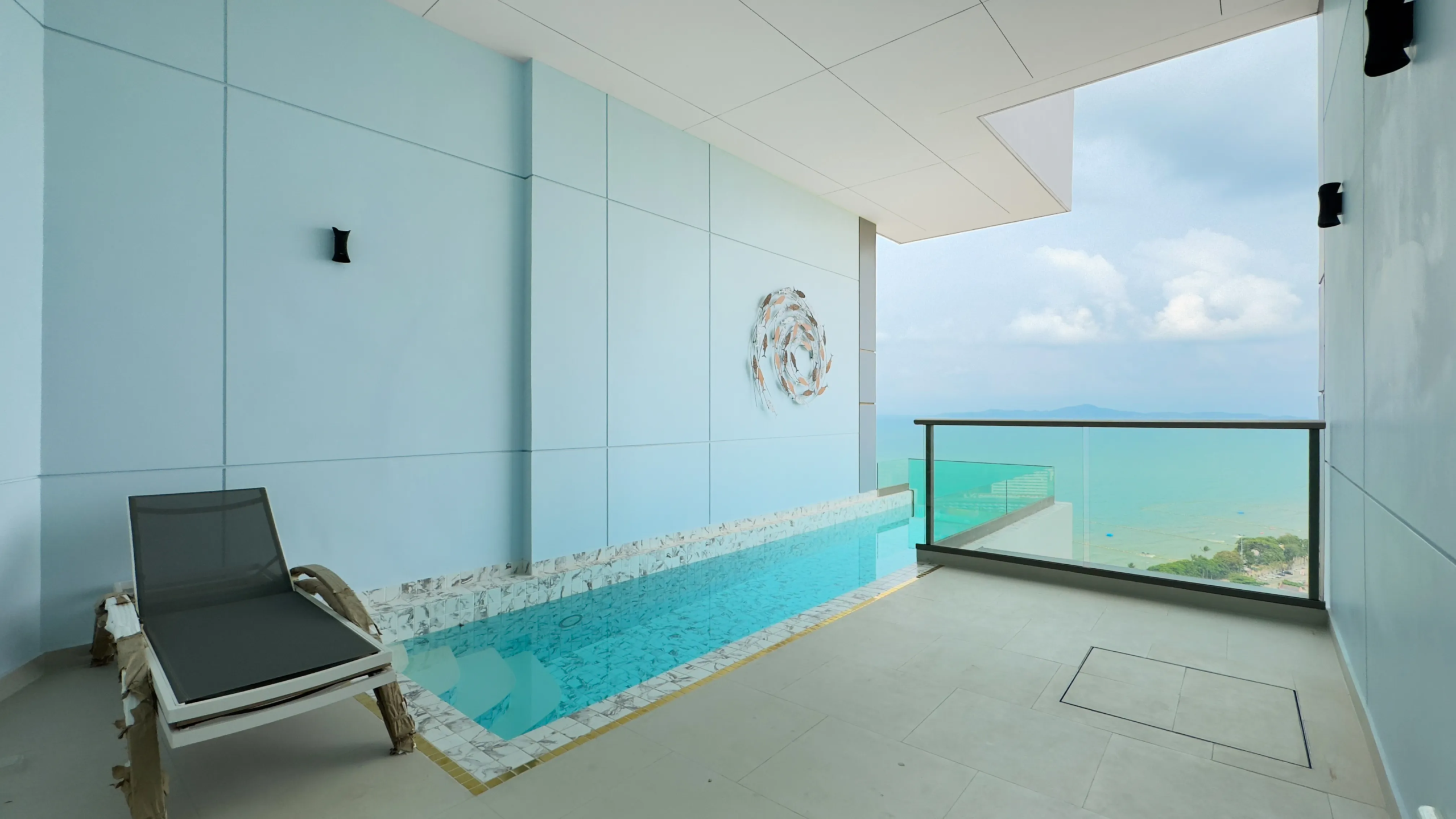 Appartement Copacabana à Jomtien avec vue mer et ville